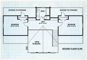 Log homes Second Floor plan - Ashland