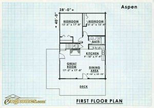 Log Homes First Floor Plan - Aspen