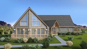 Log Homes Exterior - Banning