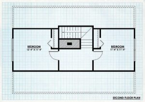 Log Homes Second Floor Plan - Barrington