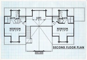 Log Homes Second Floor Plan - Batonrouge