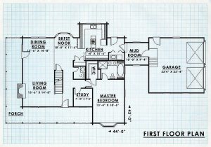 Log Homes First Floor Plan - Bearriver
