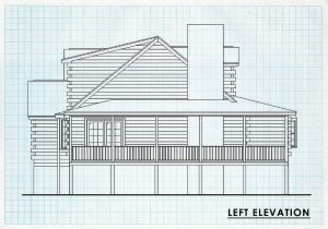 Log Homes Left Elevation - Bearriver