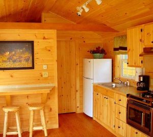 Log Homes Kitchen interior - Beaverwash