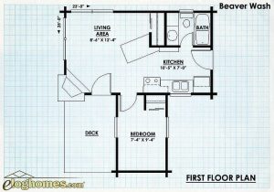 Log Homes First Floor Plan -  Beaverwash