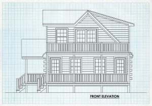 Log Homes Front Elevation - Beechmountain