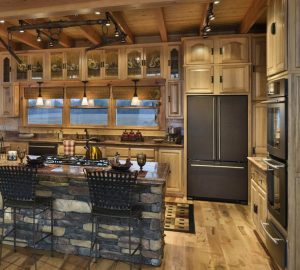 Log Homes Modular Kitchen Design - Bellehaven