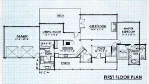 Log Homes First Floor Plan - Bellehaven