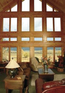 Log Cabin Living Room - Bellehaven