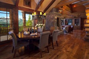 Log Homes Living Room - Bigsky