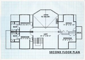 Log Homes Second Floor Plan - Bigsky