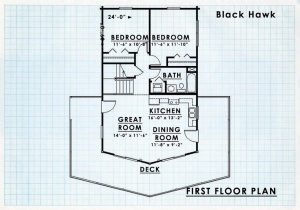 Log Homes First Floor Plan - Blackhawk