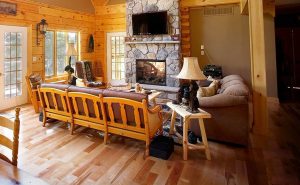 Living Room with Fireplace - Blackledge