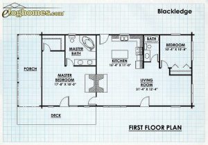 Log Homes First Floor Plan - Blackledge