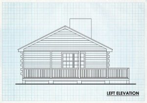 Log Homes Left Elevation - Blackledge