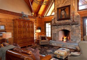 Living Room with Fireplace - Bridgewater