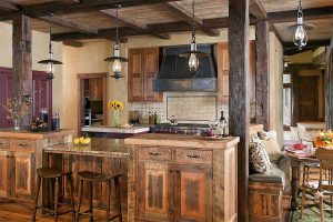 Log Home kitchen Design - Bridgewater