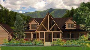 Log Homes Exterior - Bridgewater