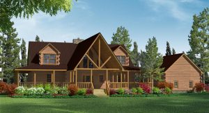 Log Homes Exterior layout - Bridgewater