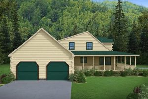 Log Homes Exterior Layout - Bristol