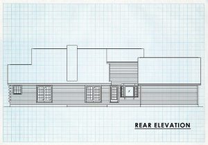 Log Homes Rear Elevation - Bristol