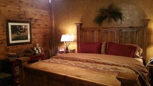 Log Homes Bedroom Interior - Brookings