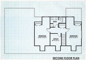 Log Homes Second Floor Plan - Brookings