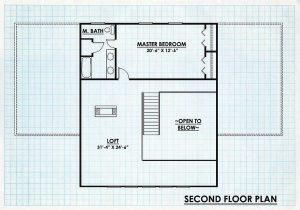 Log Homes Second Floor Plan - Buckeye