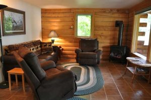 Living Room with Fireplace - Buckner
