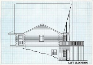 Log Homes Left Elevation - Buffaloriver