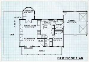 Log Homes First Floor Plan - Carlsbed