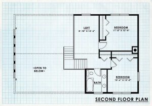 Log Homes Second Floor Plan - Carlsbed