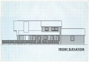 Log Homes Front Elevation - Carlsbed