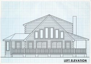 Log Homes Left Elevation - Carlsbed