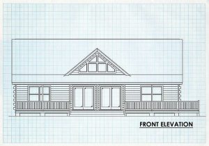 Log Homes Front Elevation - Carriagerun