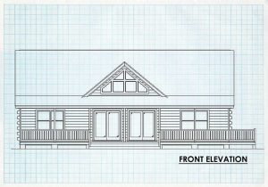Log Homes Front Elevation - Carriagerun