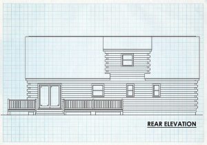 Log Homes Rear Elevation - Carriagerun