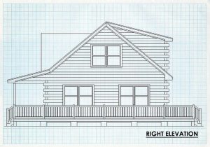 Log Homes Right Elevation - Carriagerun