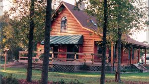 Luxury Log Home Exterior - Carson