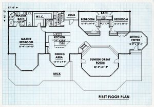 Log Homes First Floor Plan - Casa grande