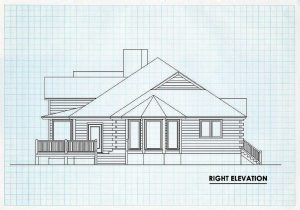Log Homes Right Elevation - Casa grande