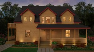 Luxury log home Exterior - Castle creek