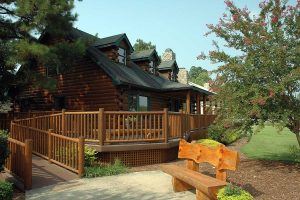 Modular Log Home Exterior - Charleston