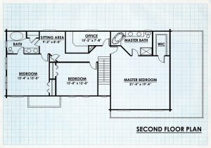 Log Homes Second Floor Plan - Cherokee