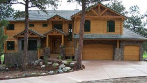 Log Home Exterior - Cherokee
