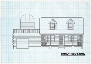 Log Homes Front Elevation - Clearwater