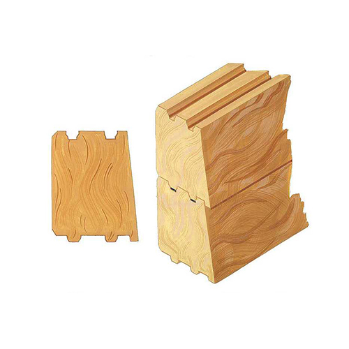 Log Contemporary Bevel - Eastern White Pine Logs