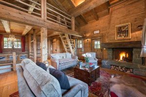 Living Room with Fireplace -  Crawford