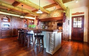 Log Homes Modular Kitchen - Creedmor