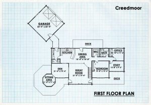 Log Homes First Floor Plan - Creedmor